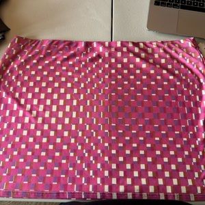 BP NWT Size 3x pink and purple square shift Skirt (elastic waist) y2k